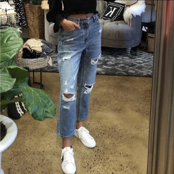 Abercrombie & Fitch Denim - NEW KanCan Distressed Boyfriend Jeans+Perfect Fit+S 24, 27 Relaxed+High Waist